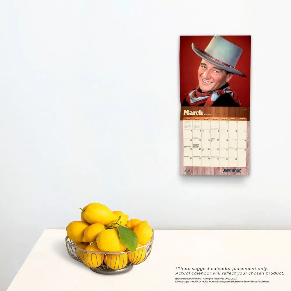 john wayne 2023 calendar John Wayne 2023 Mini Wall Calendar