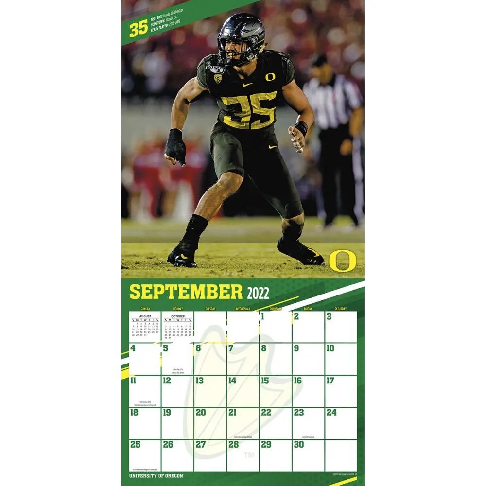 duck calendar 2023 Oregon Ducks 2023 Wall Calendar