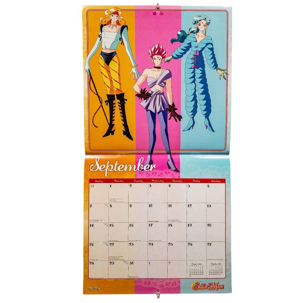 Sailor Moon 2025 Wall Calendar