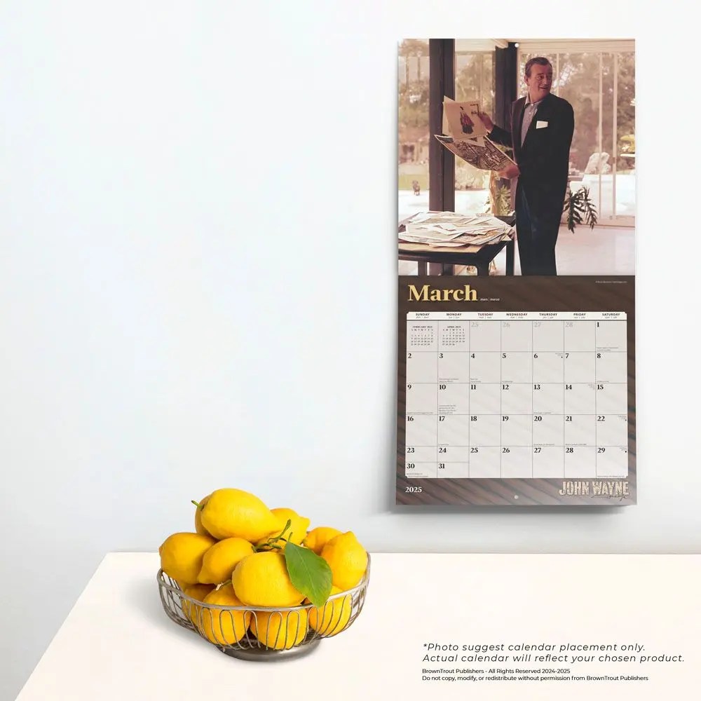 John Wayne 2025 Wall Calendar