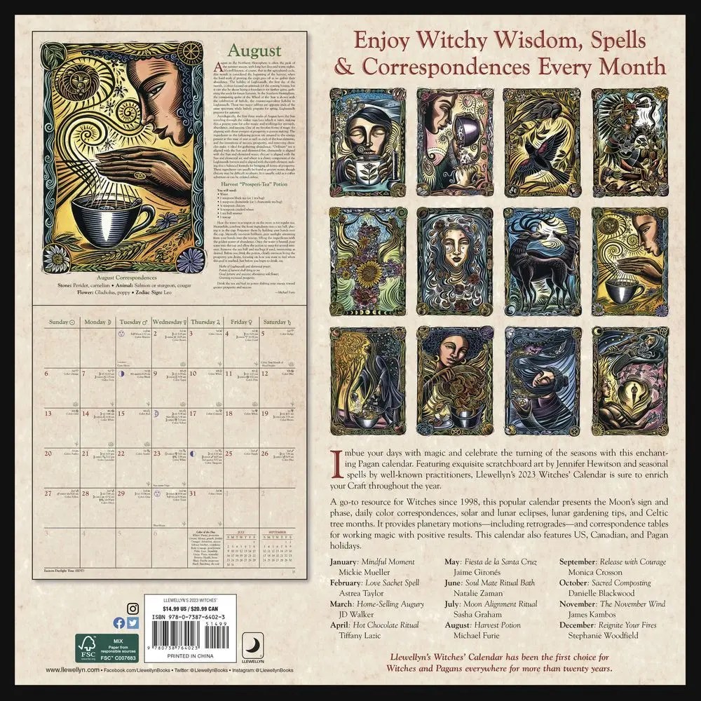 Witches 2023 Wall Calendar