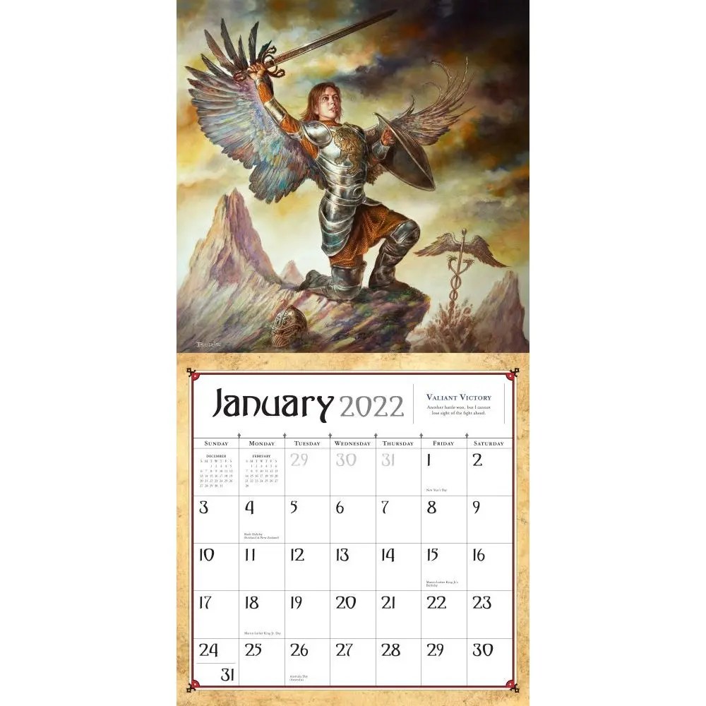Boris Vallejo and Julie Bells Fantasy 2022 Wall Calendar