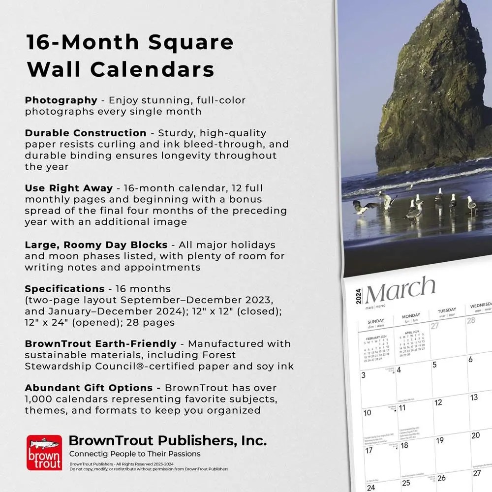 Oregon Coast 2024 Wall Calendar