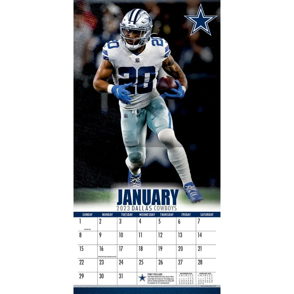 sports calendar 2023 Turner Sports, NFL Dallas Cowboys 2023 Mini Wall Calendar eBay