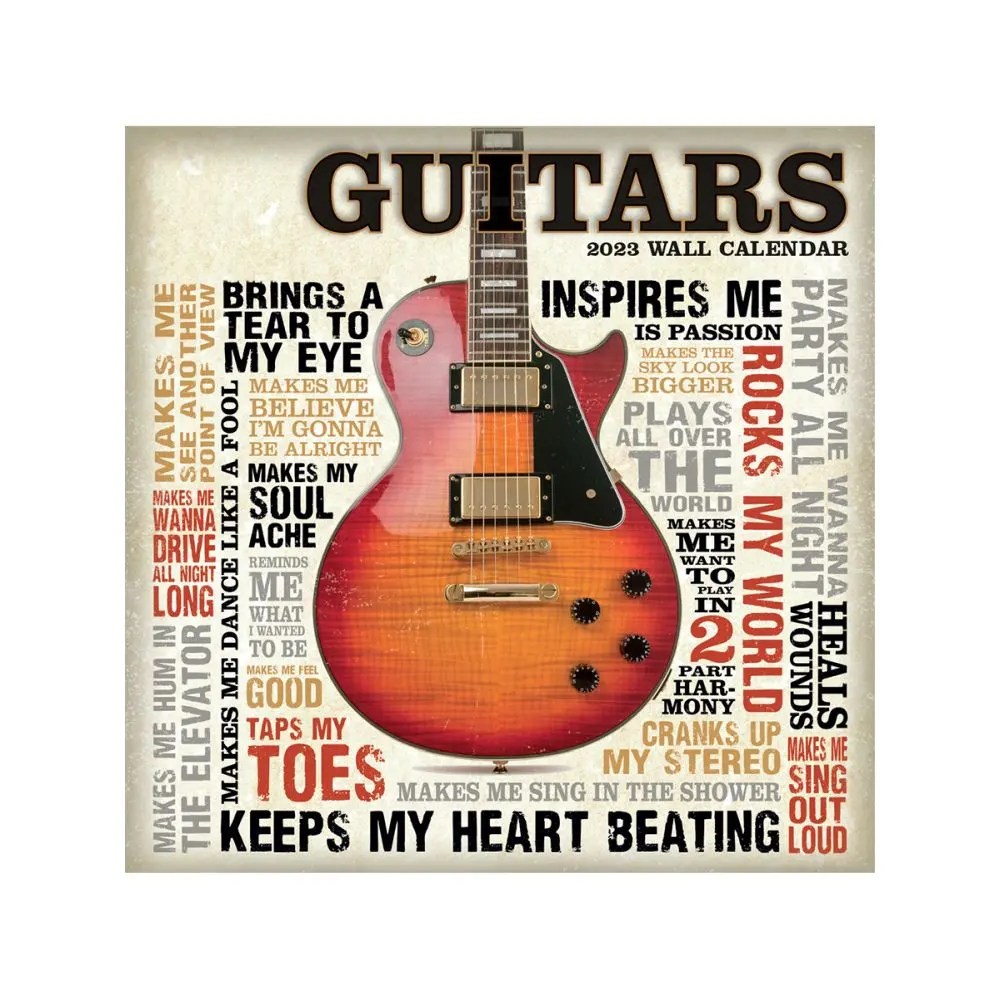 Guitars 2023 Mini Wall Calendar