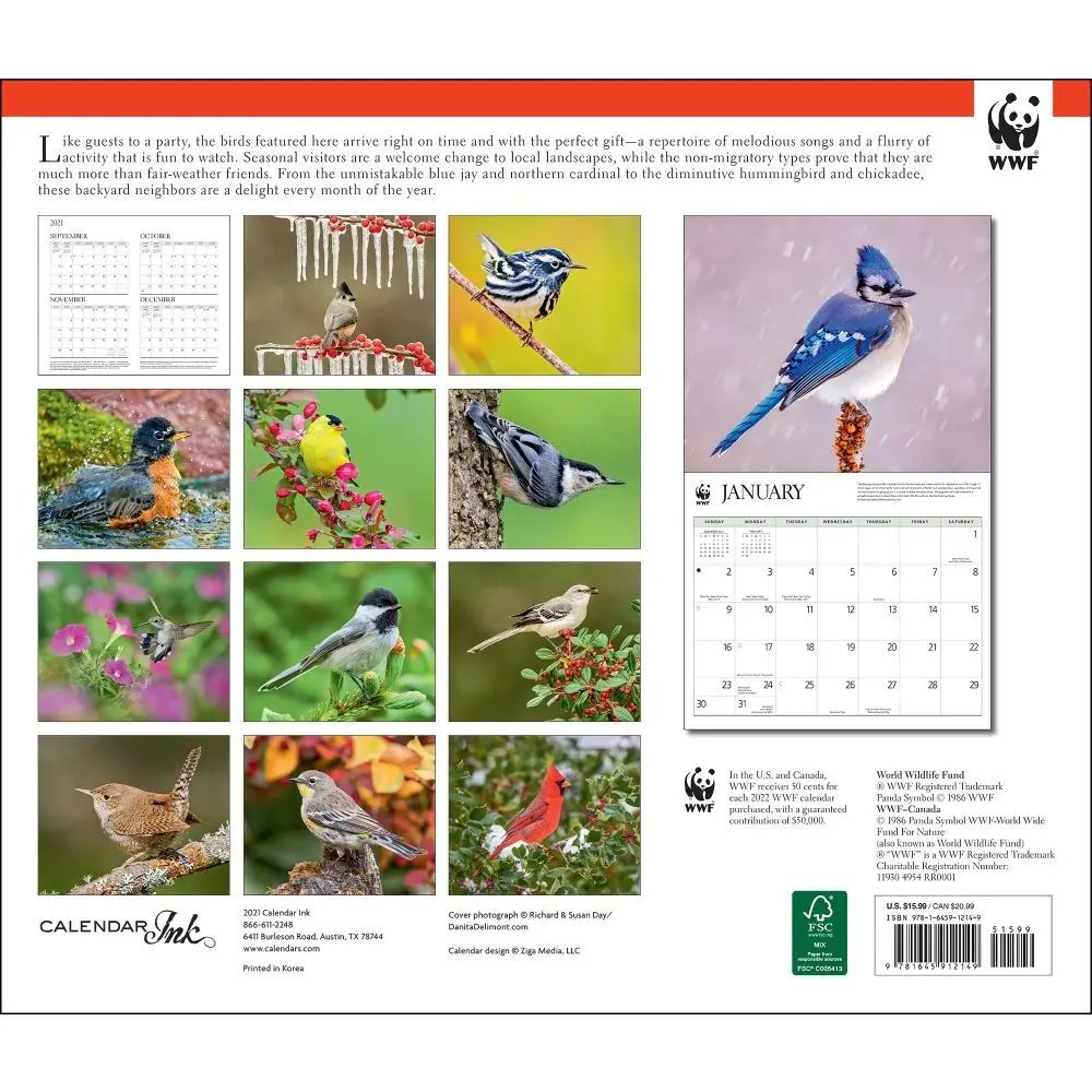 2024 Daily Bird Calendar In Plastic Stand Vfw Bird Calendar 2022 academic calendar 2022