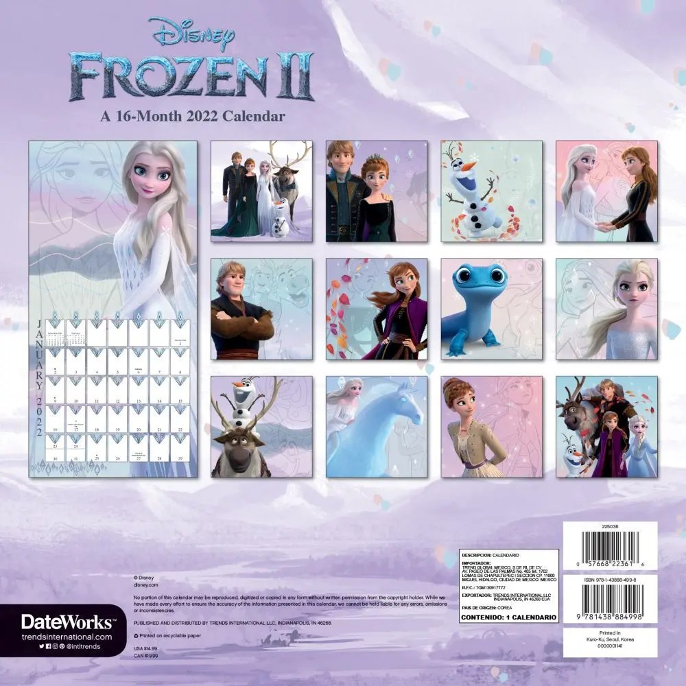 Calendrier Lovely Elsa 2022 Calendrier Novembre