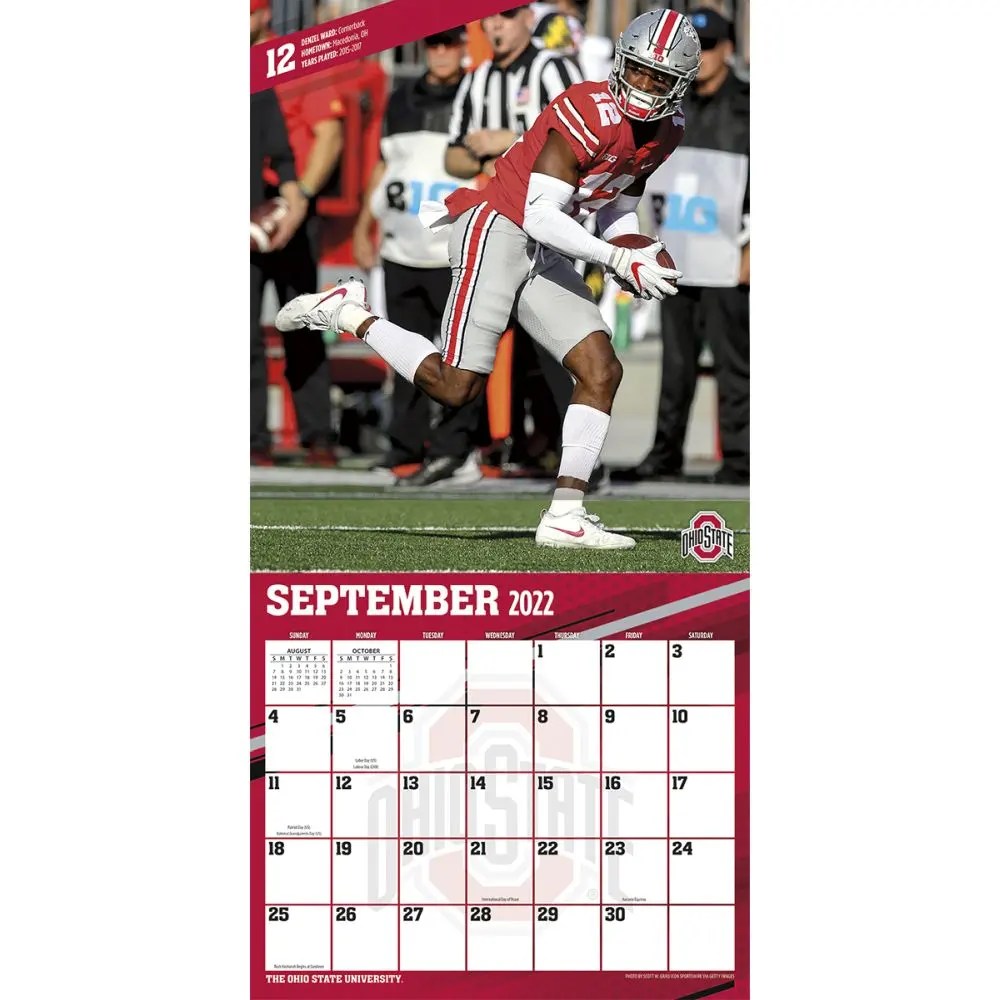 Ohio State Calendar 2024 Ohio State Buckeyes 2023 Wall Calendar