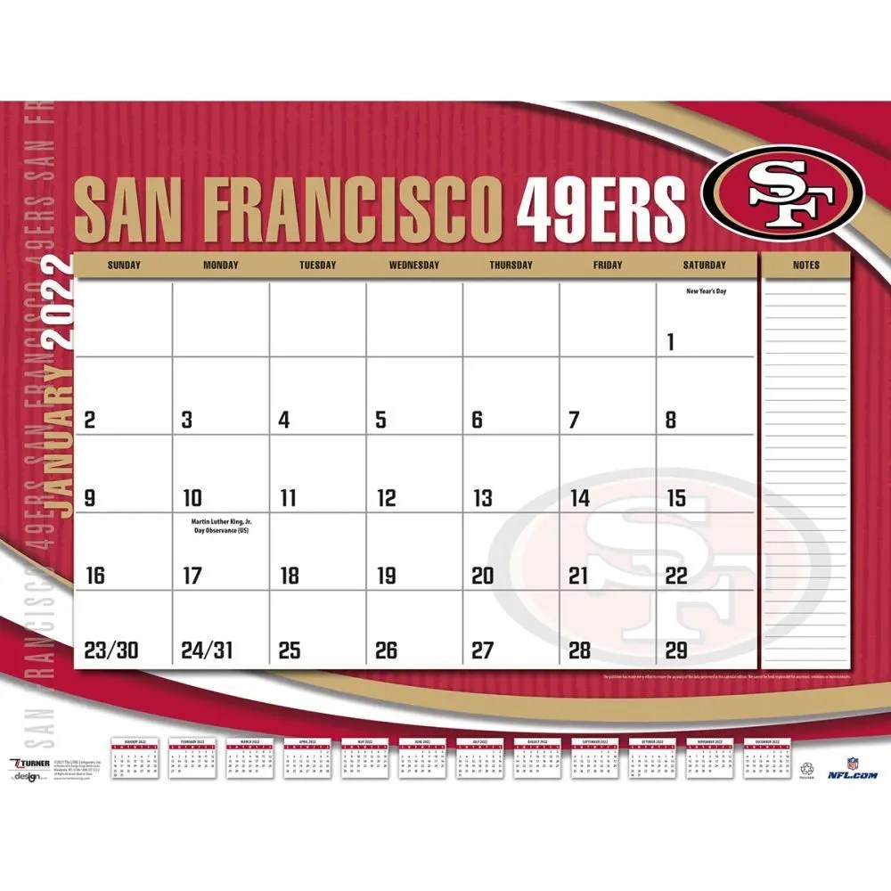 san francisco 49ers 2023 schedule San Francisco 49ers 2022 Calendars