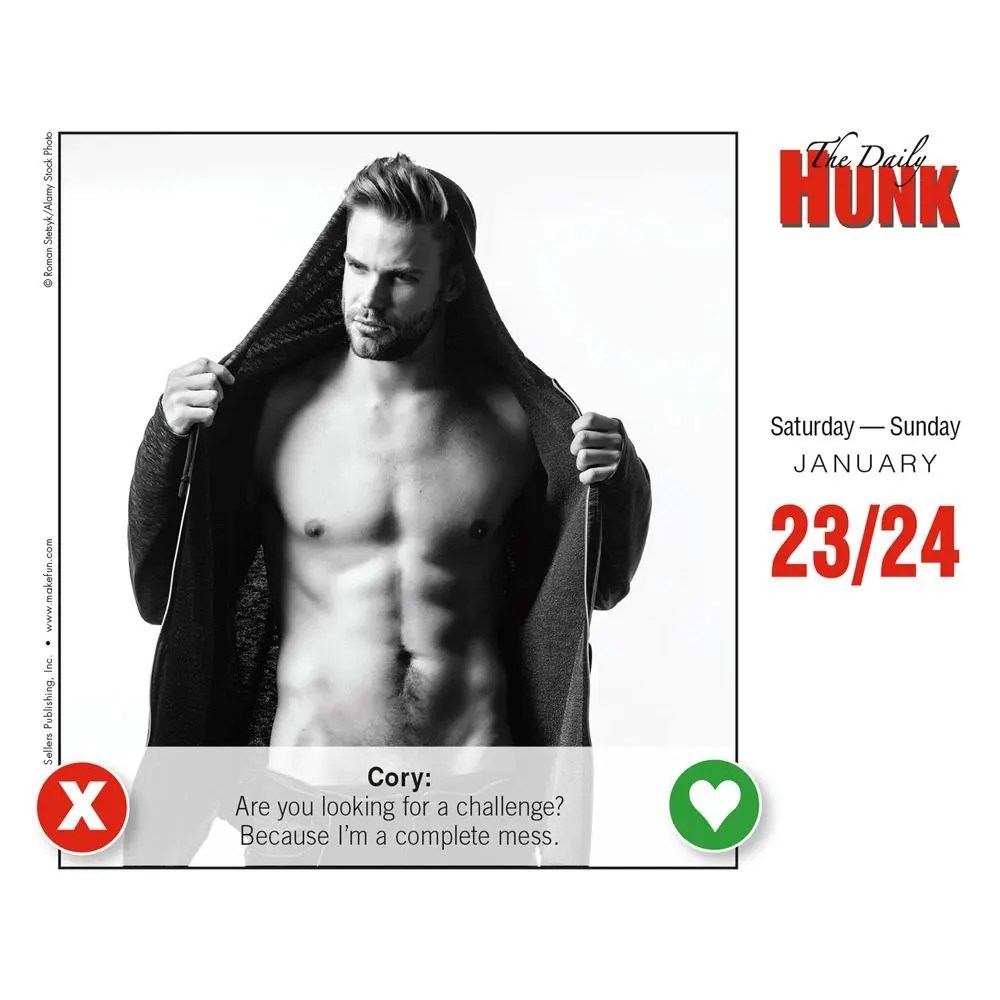 Daily Hunk Desk Calendar