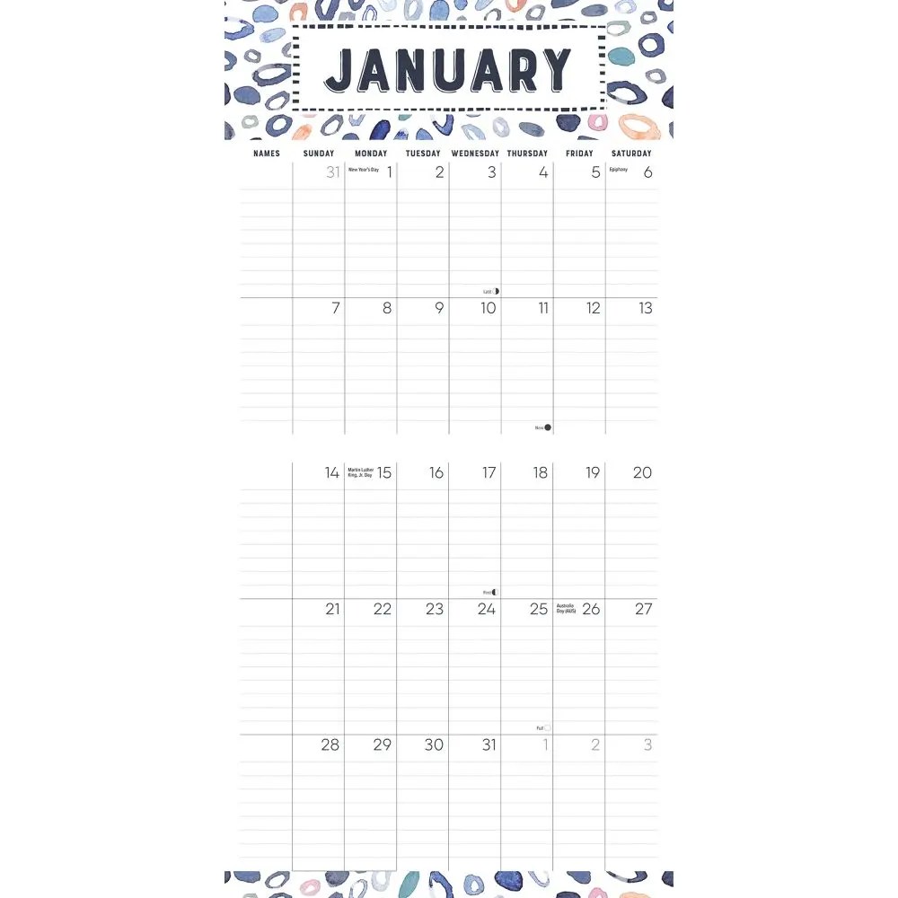 Family Calendar 2024 Wall Calendar Organizer