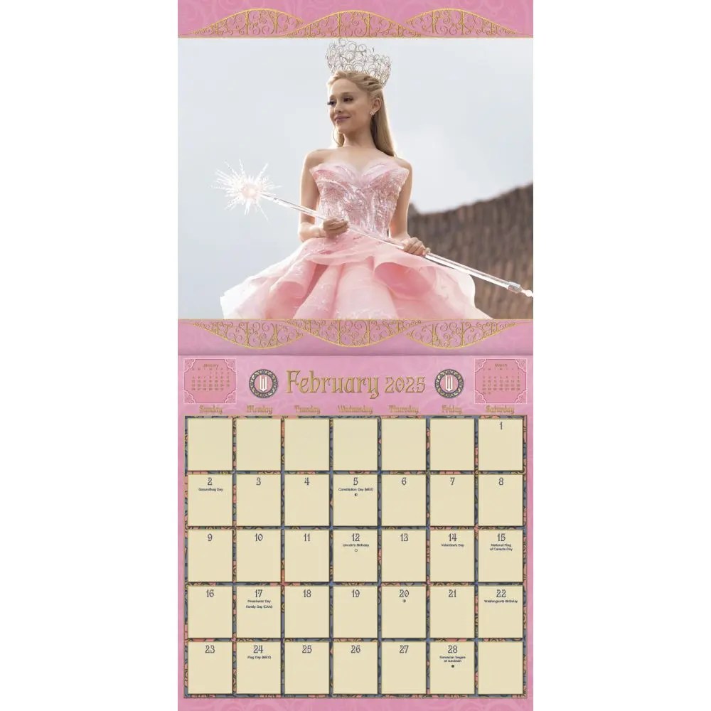 Wicked Movie 2025 Wall Calendar