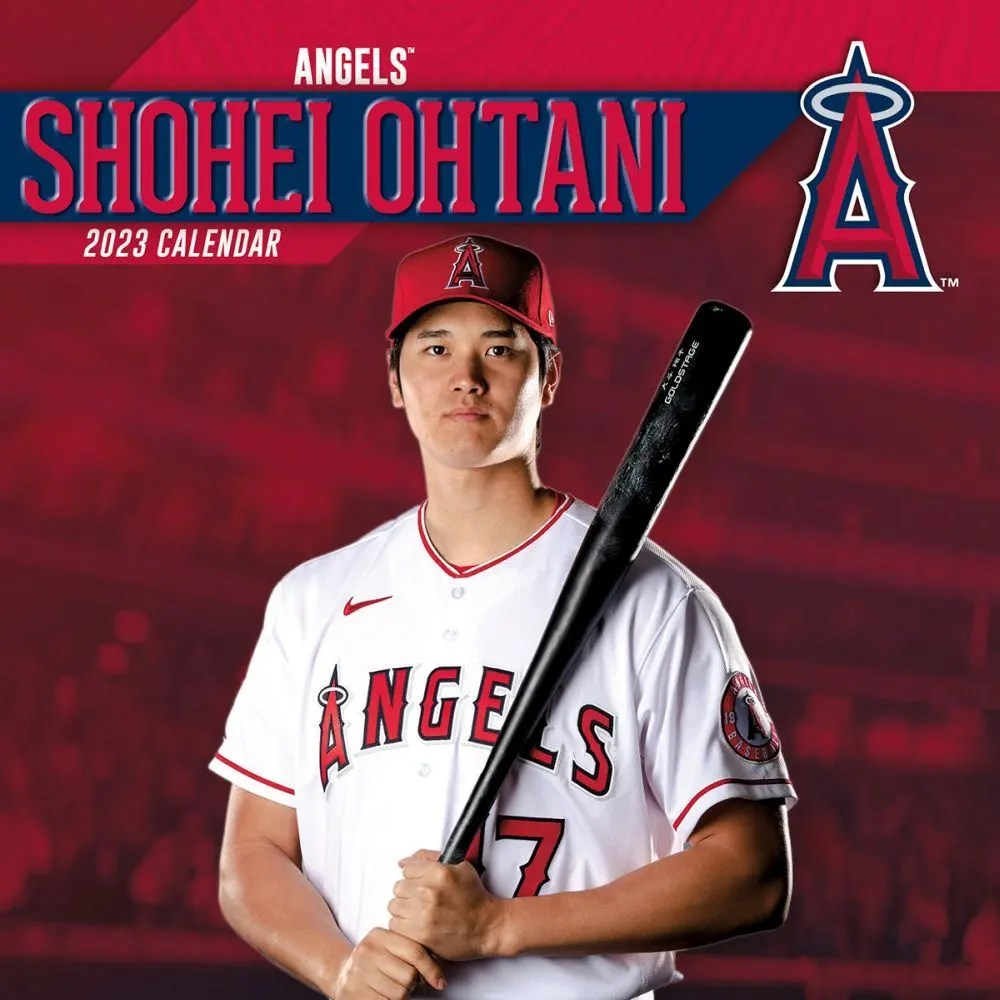 MLB Shohei Ohtani 2023 Wall Calendar 1250788319 Los Angeles Angels