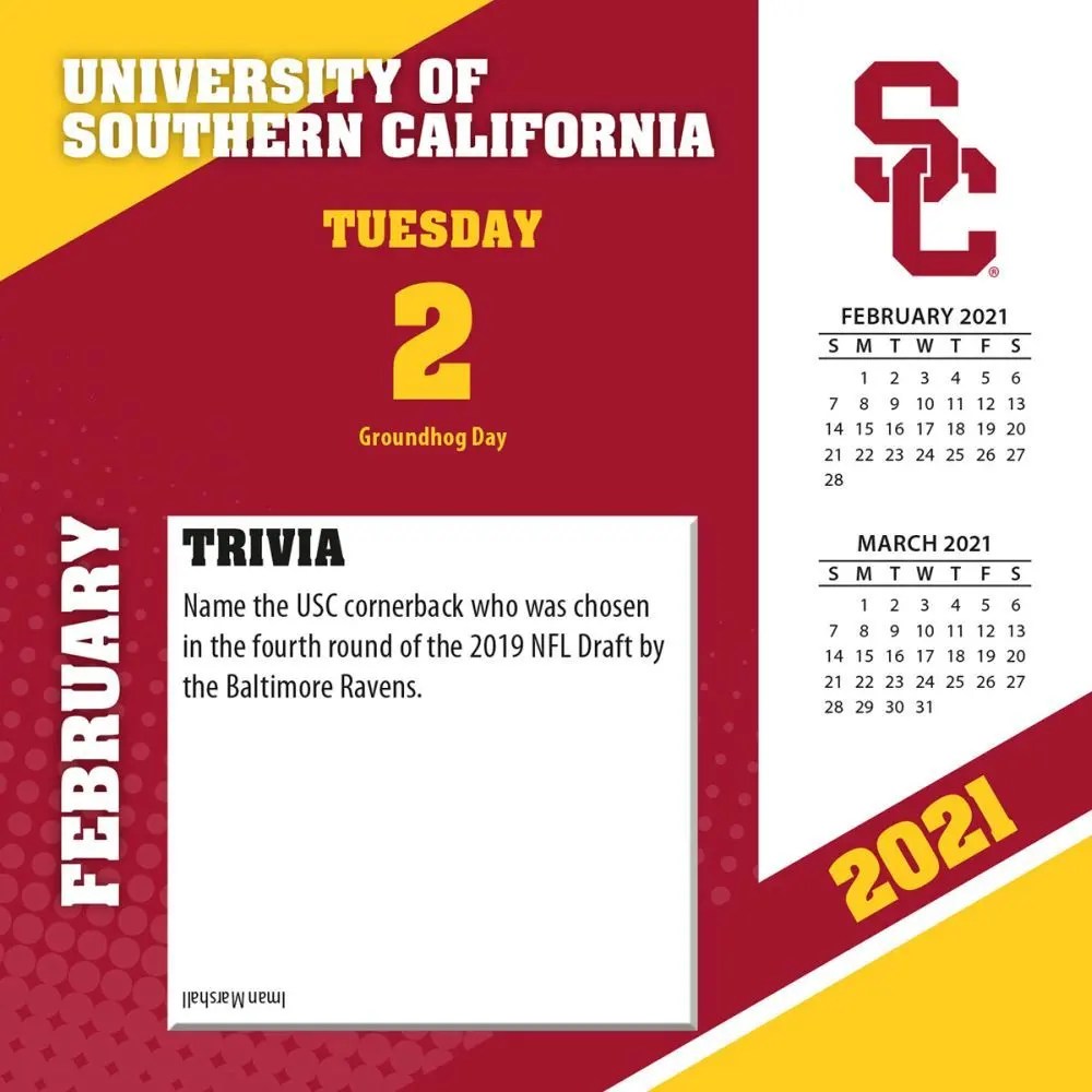 Usc Upstate Calendar 2024 USC Trojans Desk Calendar