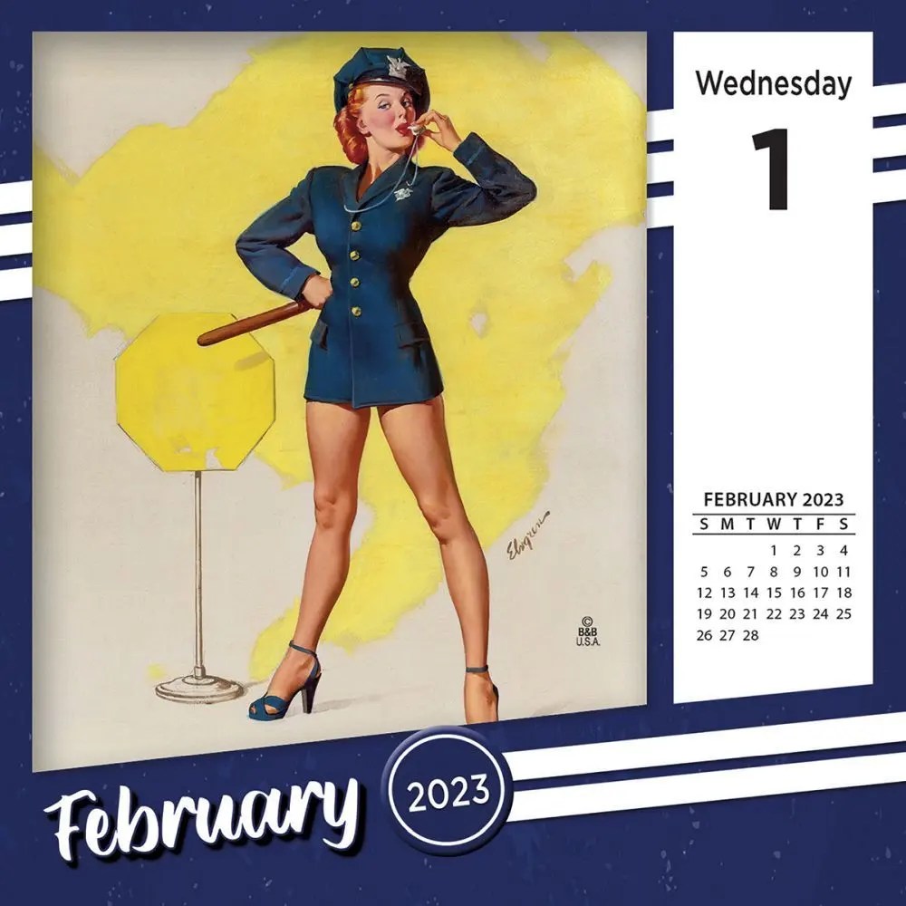 pinup calendar 2023 Pin Up 2023 Desk Calendar