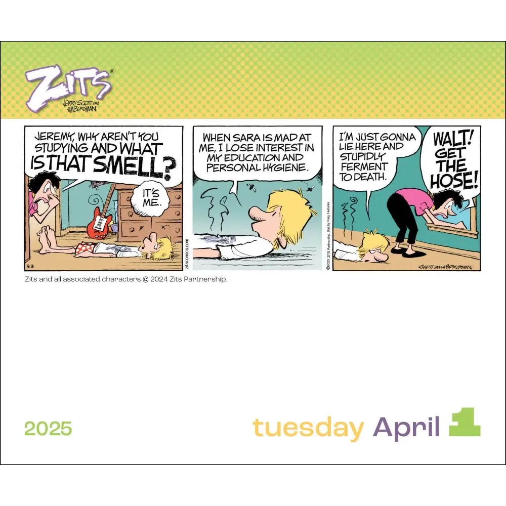 Zits 2025 Desk Calendar