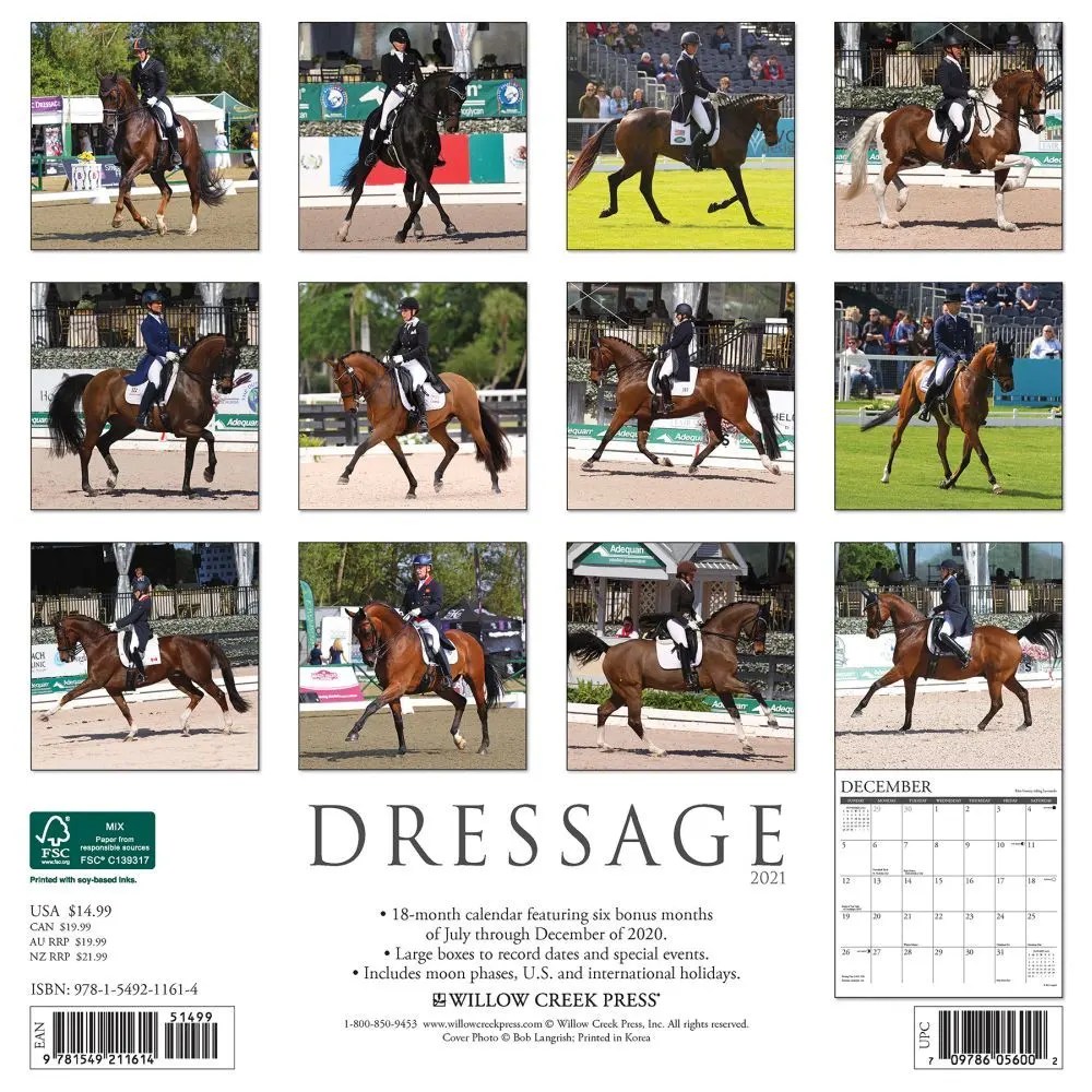 Dressage Wall Calendar