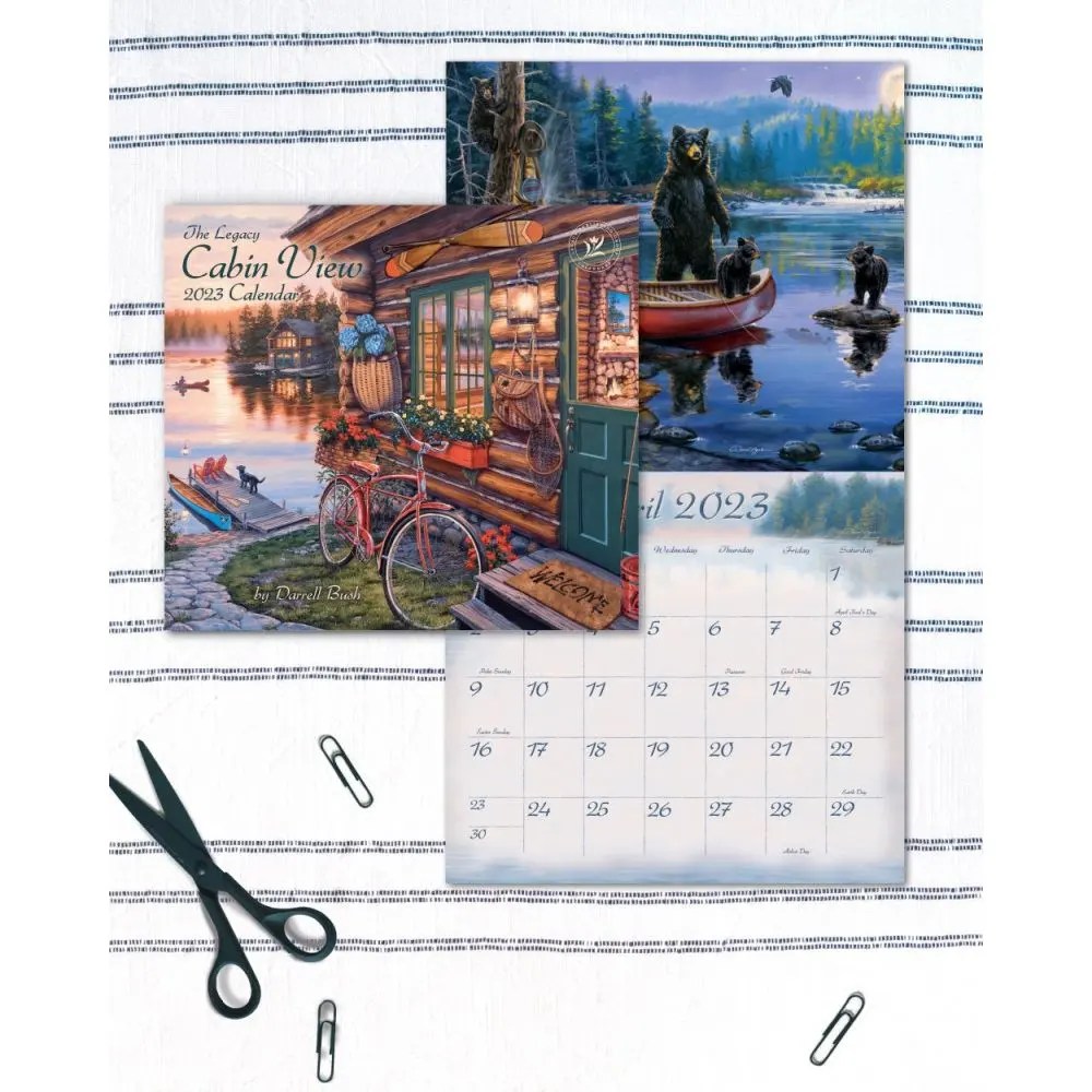 Cabin View Bush 2023 Wall Calendar