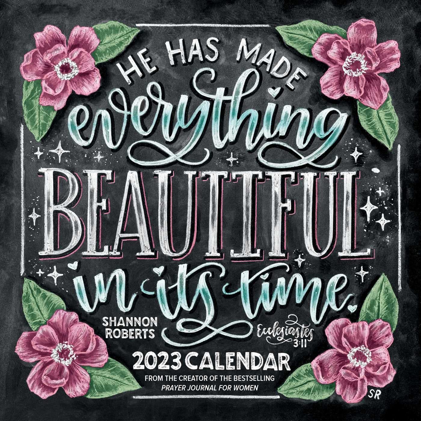 Chalk Art Scripture 2023 Wall Calendar