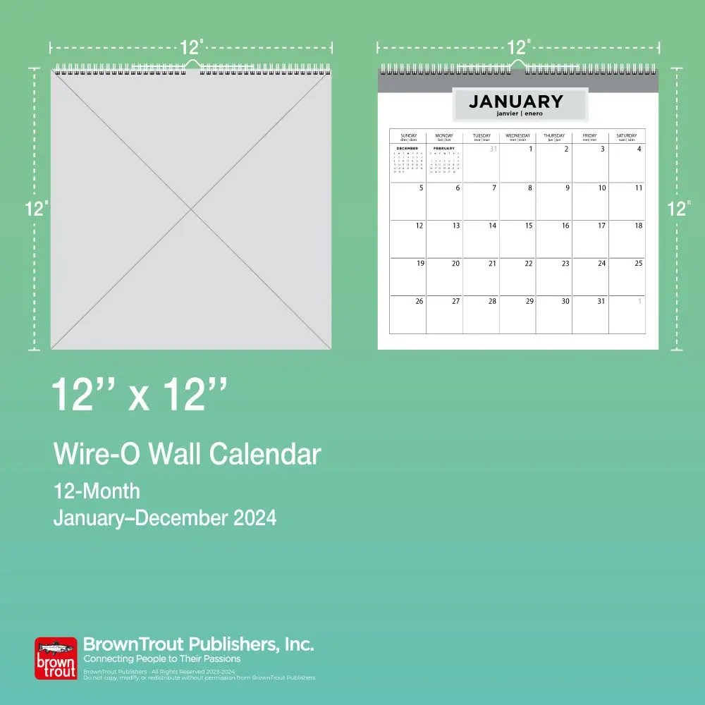 Turnowsky House Spiral 2024 Wall Calendar