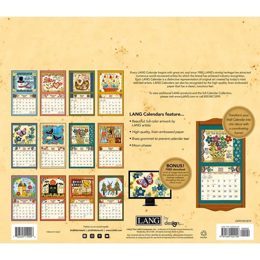 Simple Life 2023 Wall Calendar