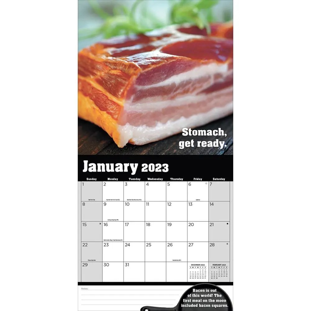 Youre Bacon Me 2023 Mini Wall Calendar