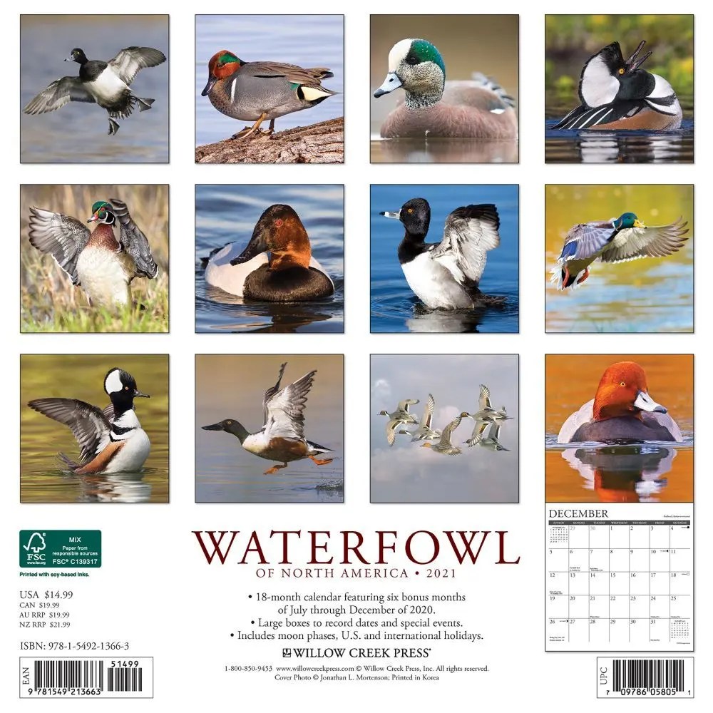 Waterfowl Wall Calendar