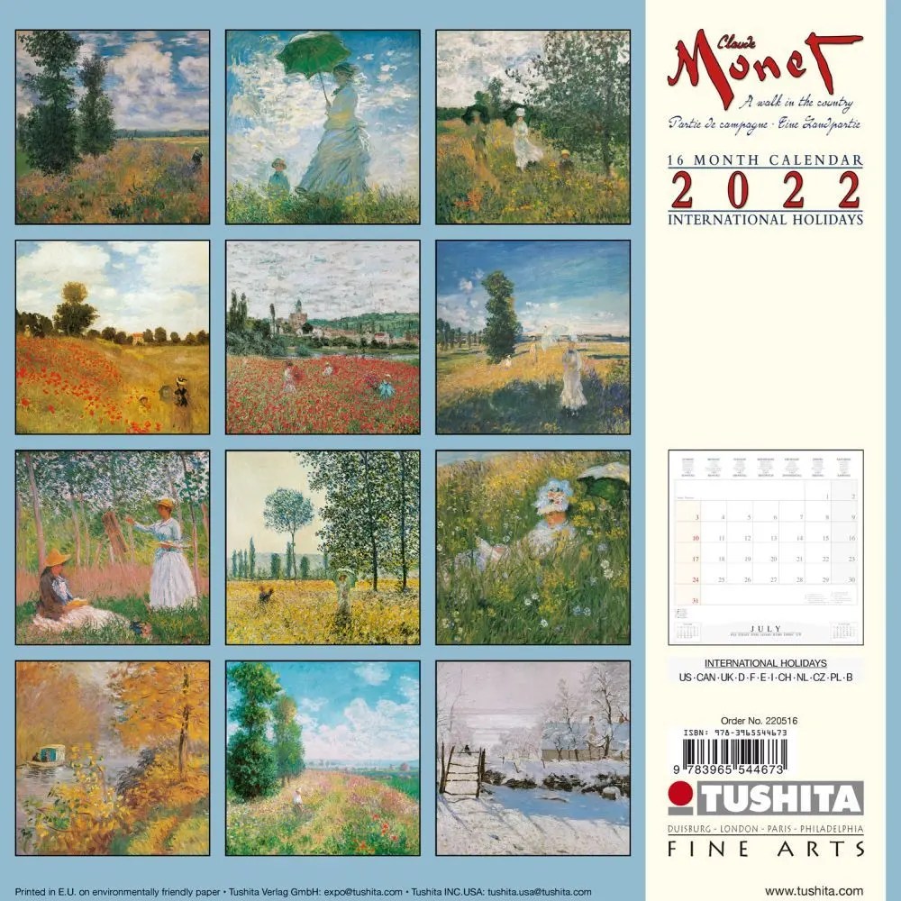 120 Best Fine Art Calendars 2022