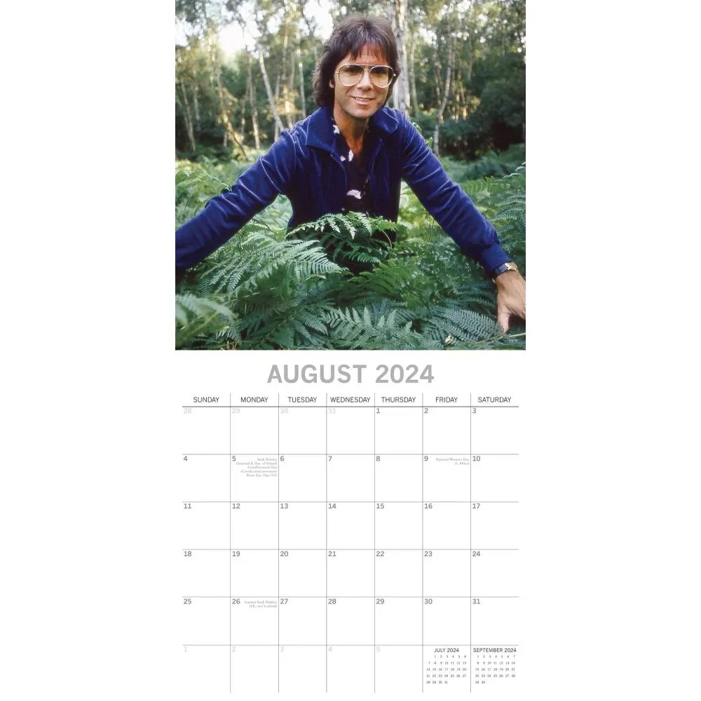 Cliff Richard 2024 Wall Calendar