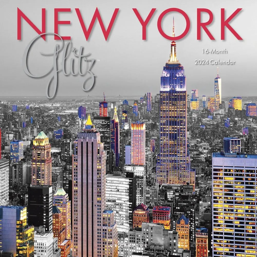 Paris Glitz 2024 Calendar New York Glitz 2024 Wall Calendar