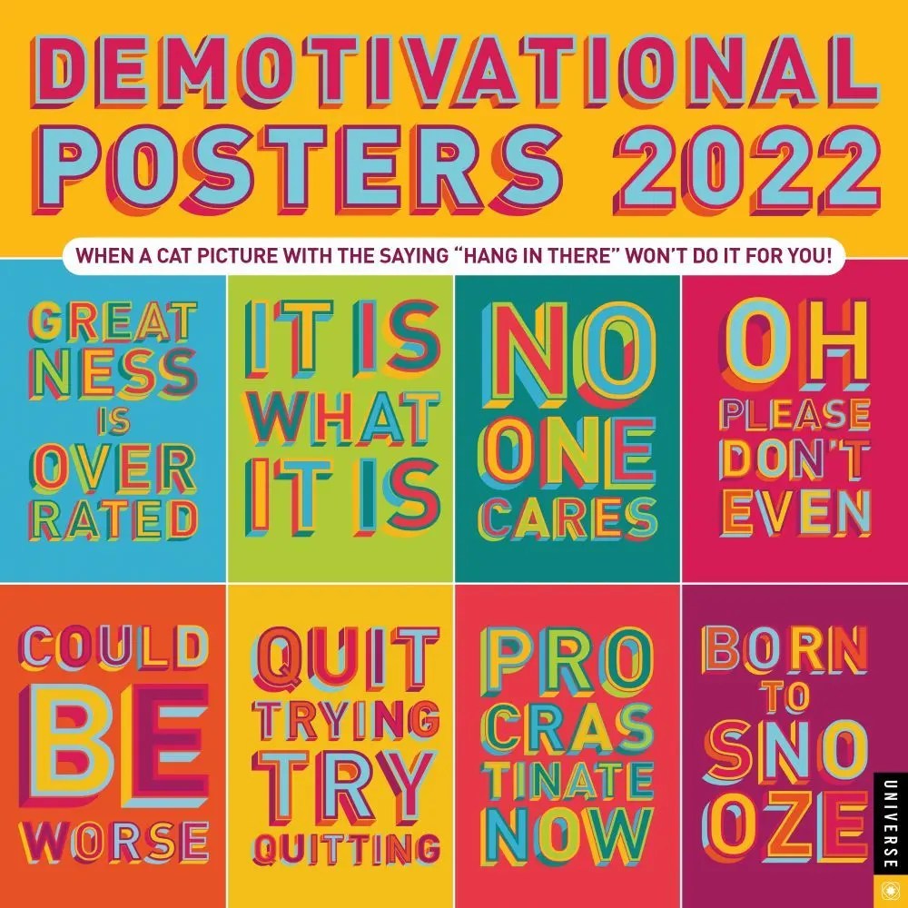 Demotivational Calendar 2024 Amazon Demotivational Posters 2022 Wall Calendar