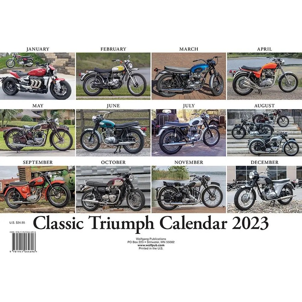 TriumphClassic2023WallCalendar