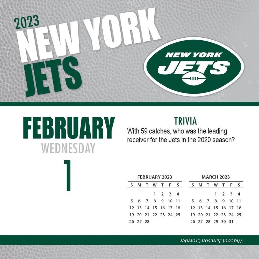 New York Jets 2023 Desk Calendar