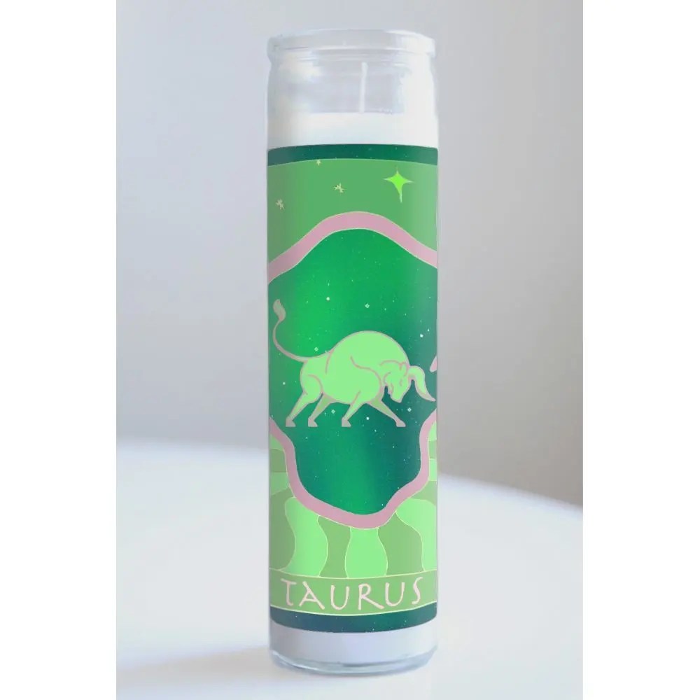 Taurus Zodiac Candle