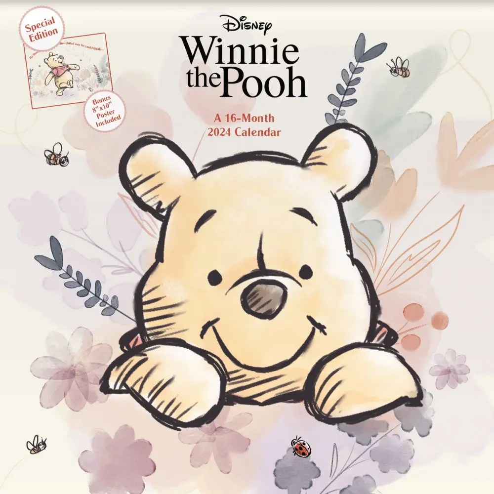 Winnie The Pooh Wall Calendar 2024