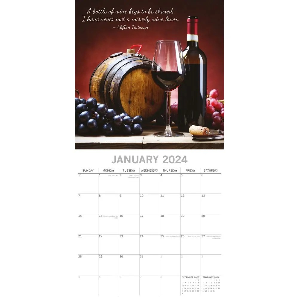 Wine Calendar 2024