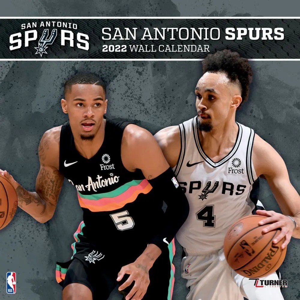 NBA San Antonio Spurs 2022 Wall Calendar