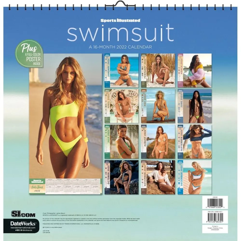 Cool Si Calendar 2022 References Sports Illustrated Swimsuit 2022 Large Wall Calendar - Calendars.com
