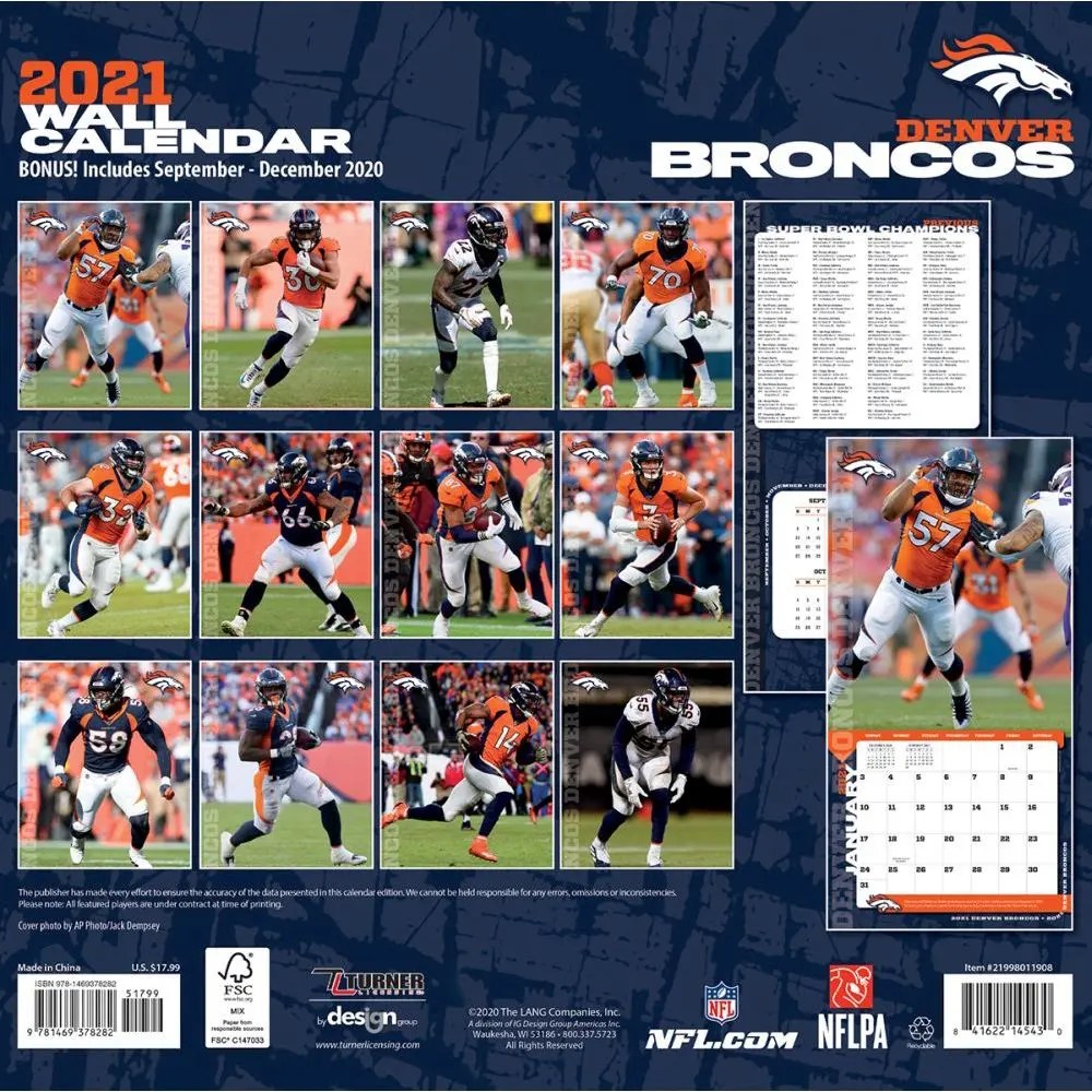 Denver Events Calendar March 2025 Denver Broncos Mini Wall Calendar