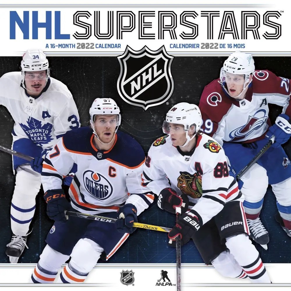 NHL Superstars 2022 Wall Calendar