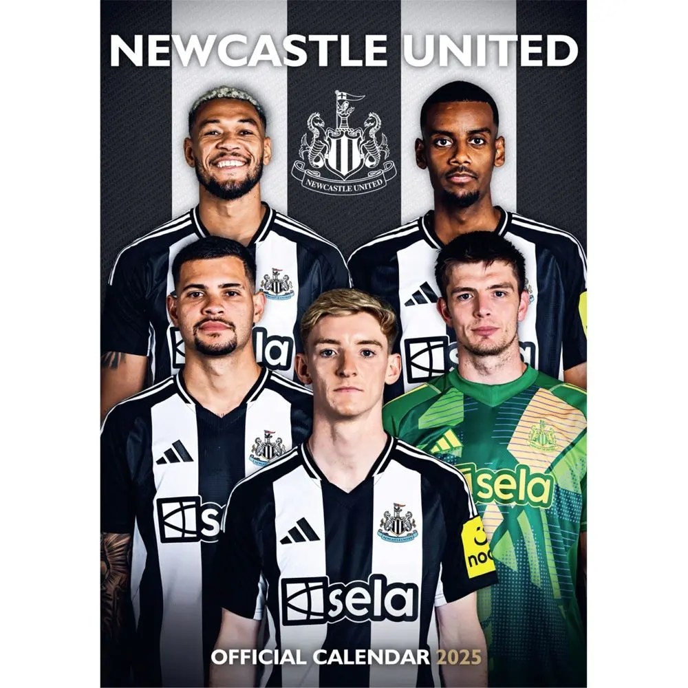 Newcastle United FC Poster 2025 Wall Calendar