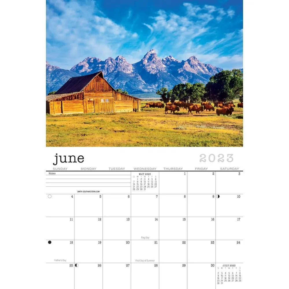 Yellowstone & Grand Teton 2023 Wall Calendar