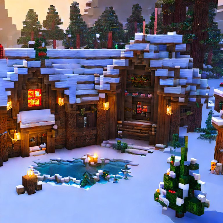 stabilityai/stablediffusion · Christmas Village, Minecraft, Unreal