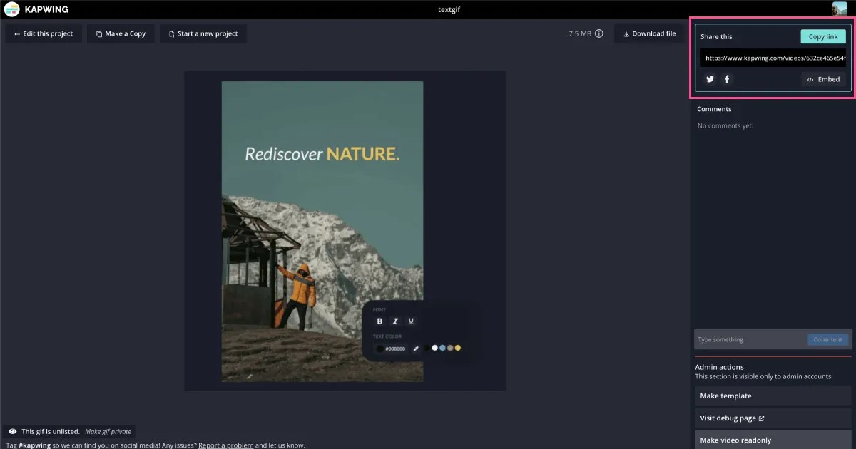 Video Link Generator — Make Video Link — Kapwing