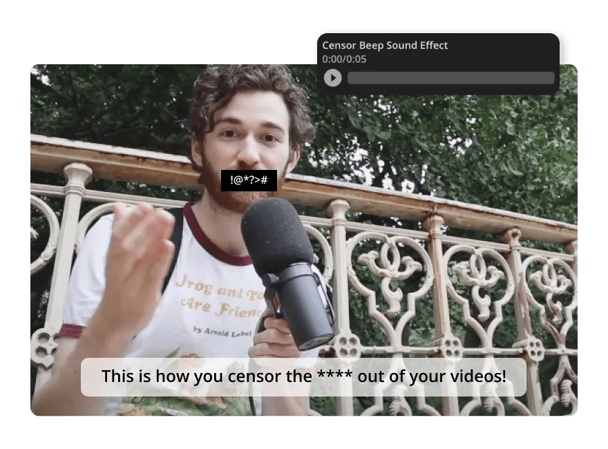 Censor Video Online — Add Bleeps or Pixelate Videos — Kapwing