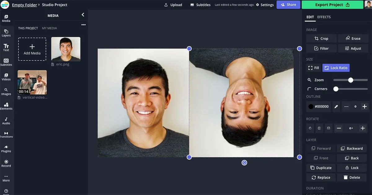 Flip Image Online — Rotate & Mirror Images — Kapwing