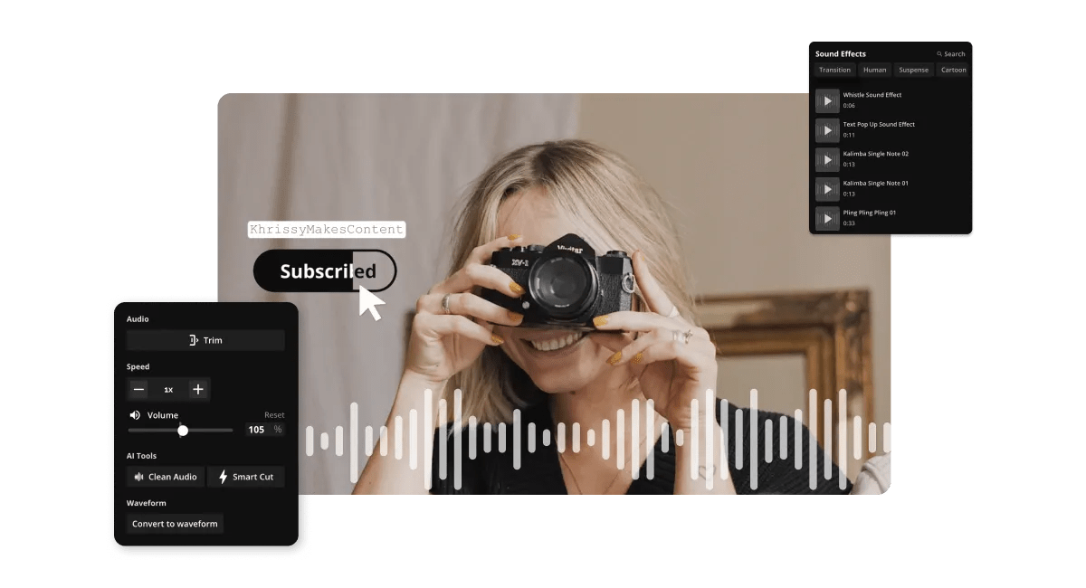 Add Sound Effects to Video (DragandDrop Editing)