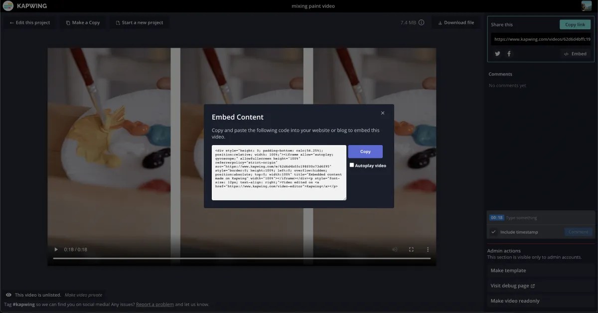 Embed Video — Upload and Embed Video Online — Kapwing