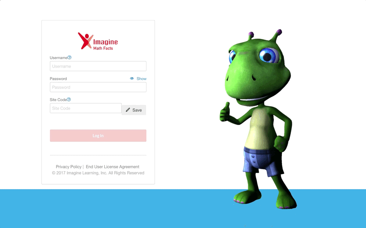 Student web app Imagine Learning Support