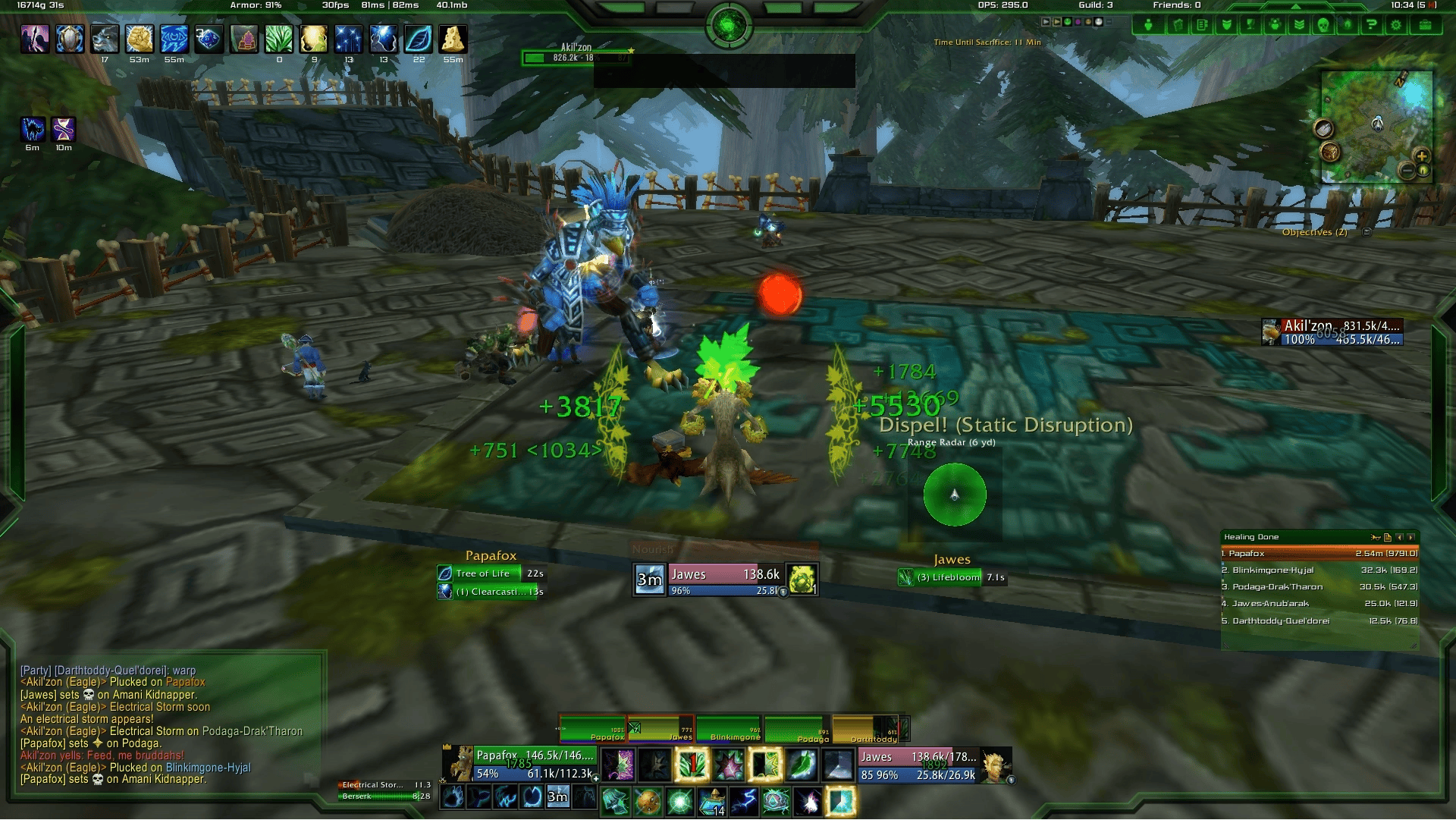 Poggy's Resto Druid Custom UI Healer Compilations World of Warcraft